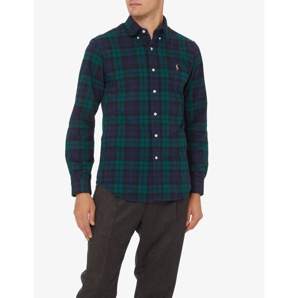 Ralph Lauren Other - NWT Polo Ralph Lauren Oxford Dress Shirt Plaid Blue Green Men’s Size Medium Tall